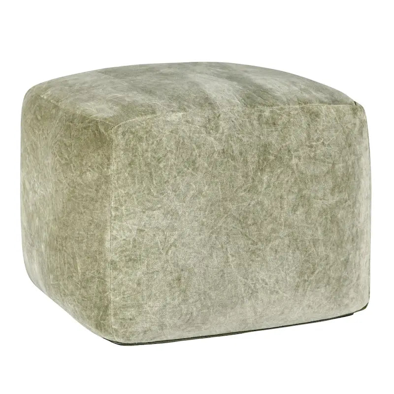18" Velvet Pouf Ottoman