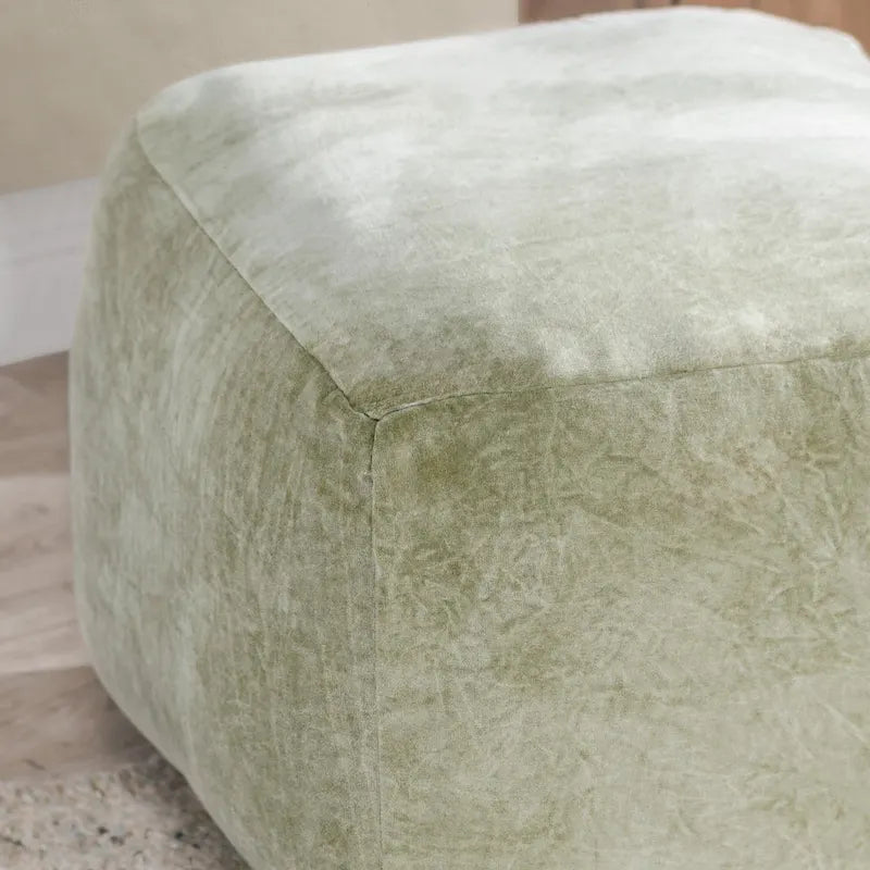 18" Velvet Pouf Ottoman