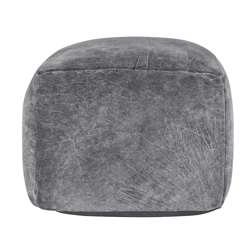 18" Velvet Pouf Ottoman