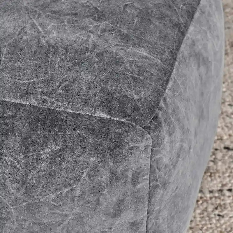18" Velvet Pouf Ottoman