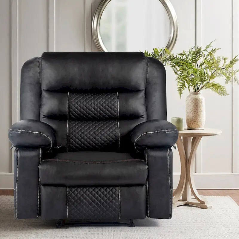 Manual Recliner Chair with 8-Point Massage & Lumbar Heat