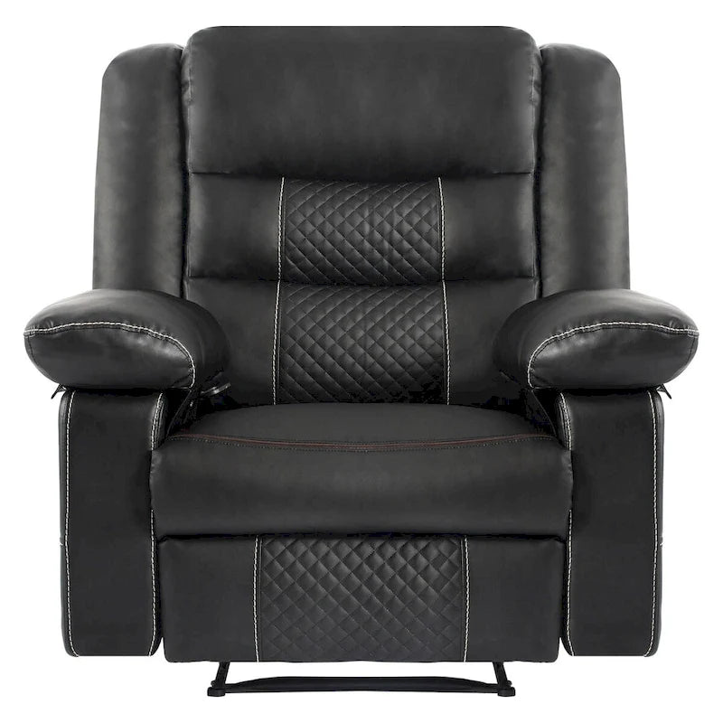 Manual Recliner Chair with 8-Point Massage & Lumbar Heat