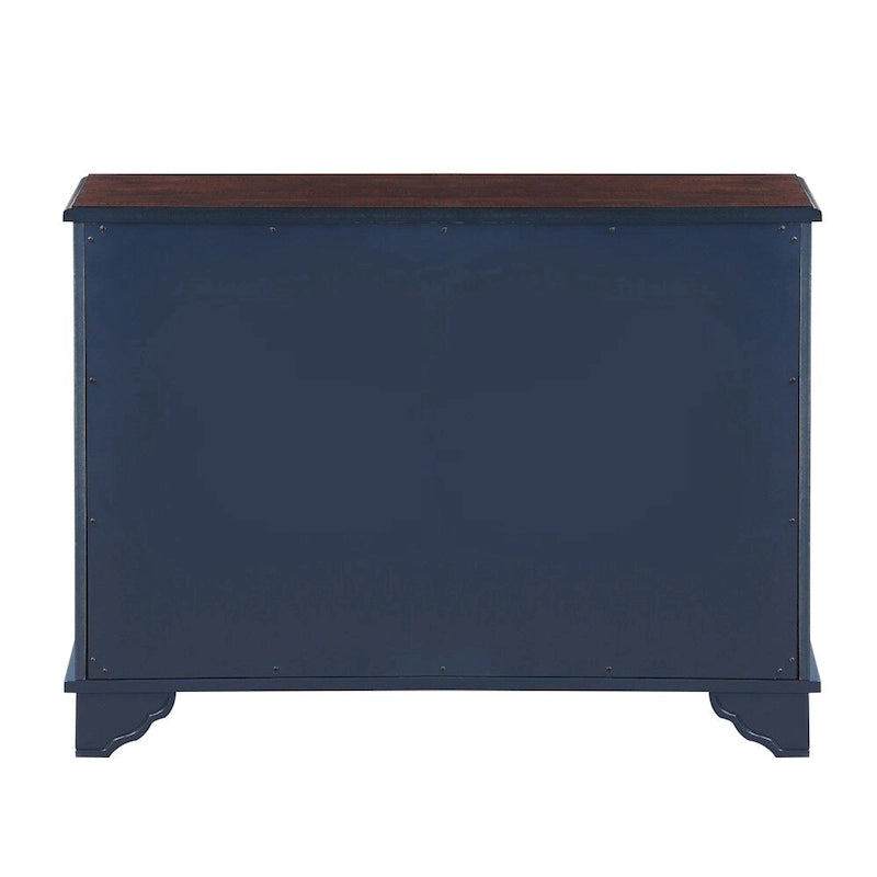40 Retro Wood Sofa Couch Table with Adjustable Storage Shelf