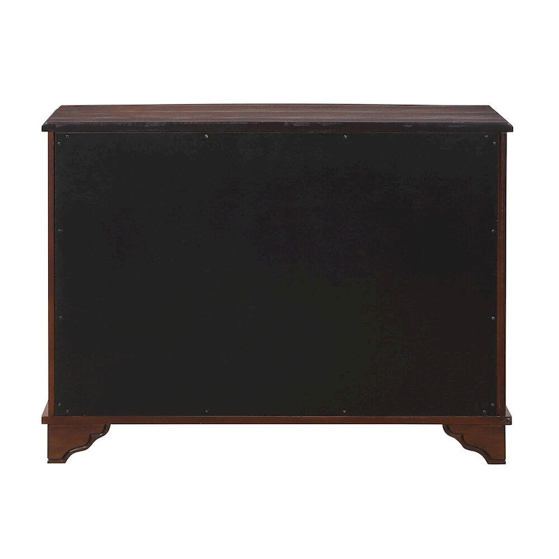 40 Retro Wood Sofa Couch Table with Adjustable Storage Shelf