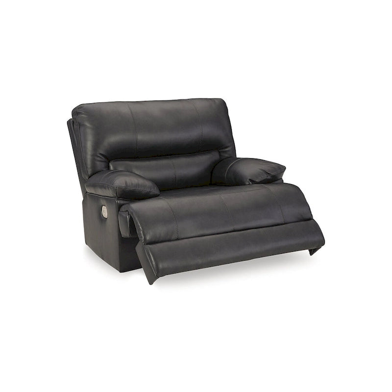 Black Leather Zero-Gravity Power Recliner