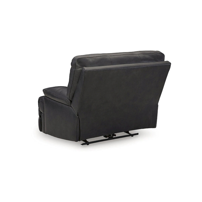Black Leather Zero-Gravity Power Recliner