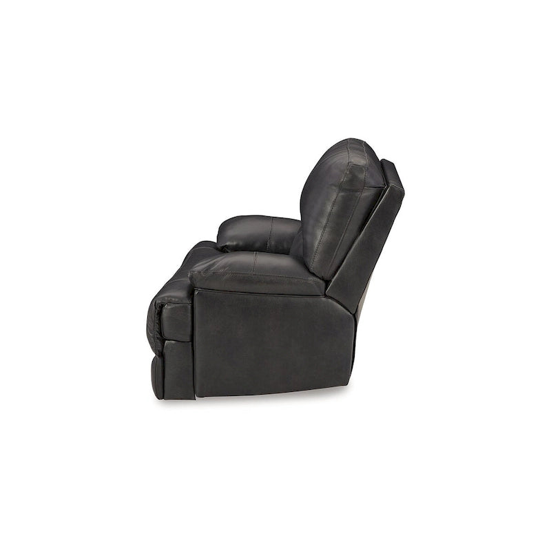 Black Leather Zero-Gravity Power Recliner