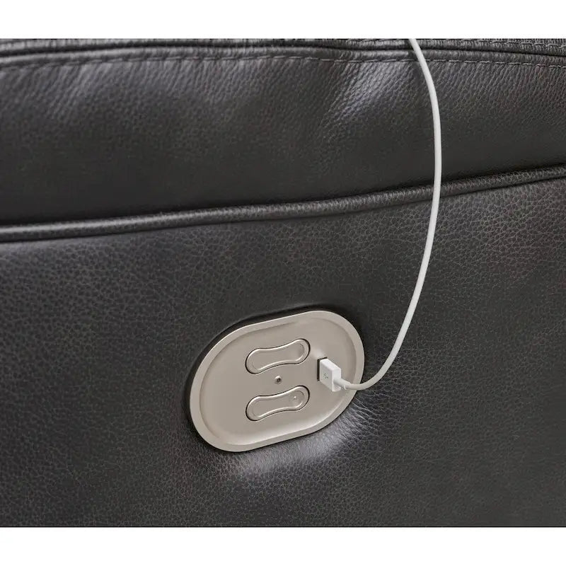 Black Leather Zero-Gravity Power Recliner
