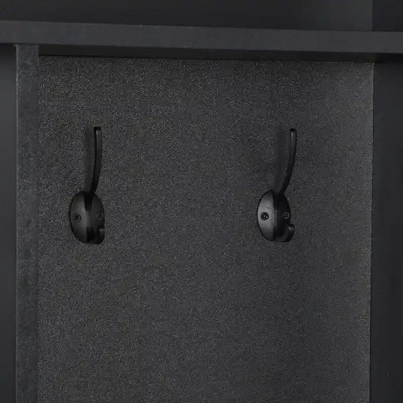 66.9" Hall Tree with Storage Bench, Cube Storage & 8 Hooks