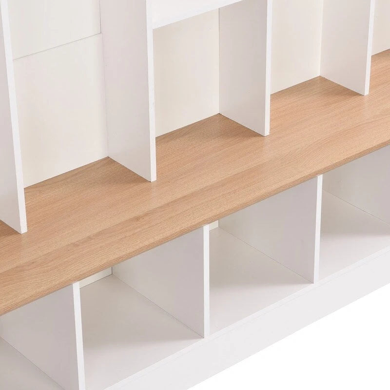 66.9" Hall Tree with Storage Bench, Cube Storage & 8 Hooks